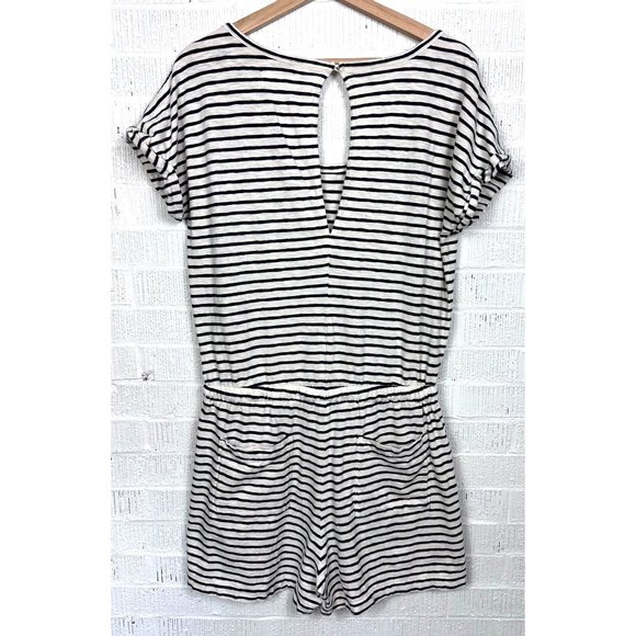 Lou & Grey x LOFT Nautical Striped Romper Size Small - Picture 4 of 9